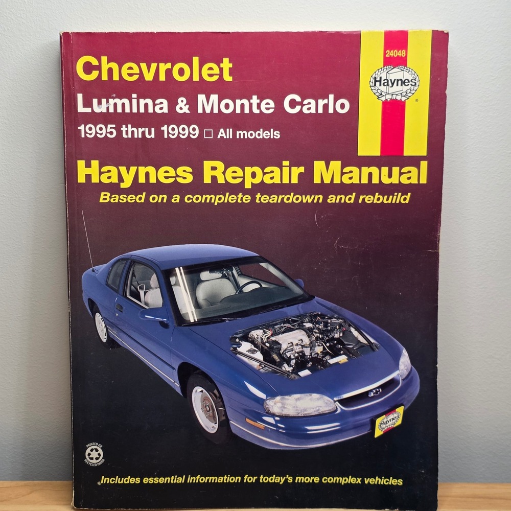 Haynes Repair Manual Chevrolet Lumina Monte Carlo 1995 To 1999 All‎ Models 24048